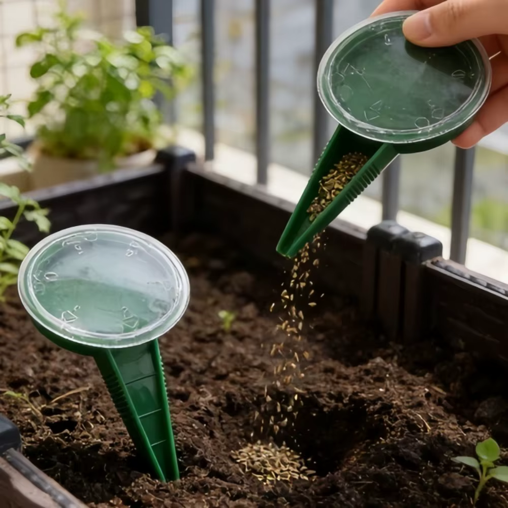 Semoir portable multifonctionnel réglable pour la plantation de légumes et de fleurs