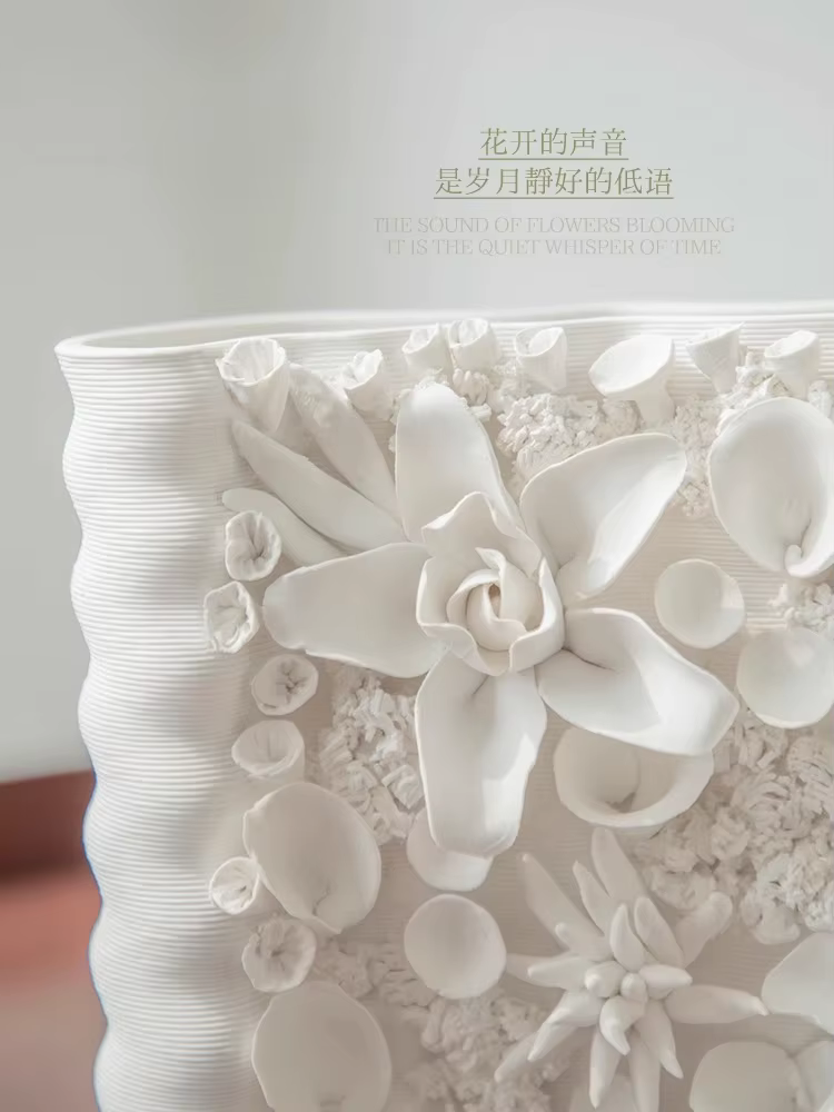 Articles de fleurs en céramique créatifs faits à la main