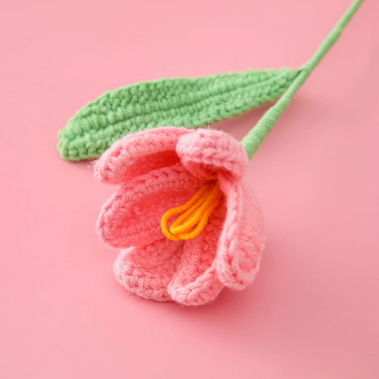 Bouquet de tulipes artificielles en Crochet