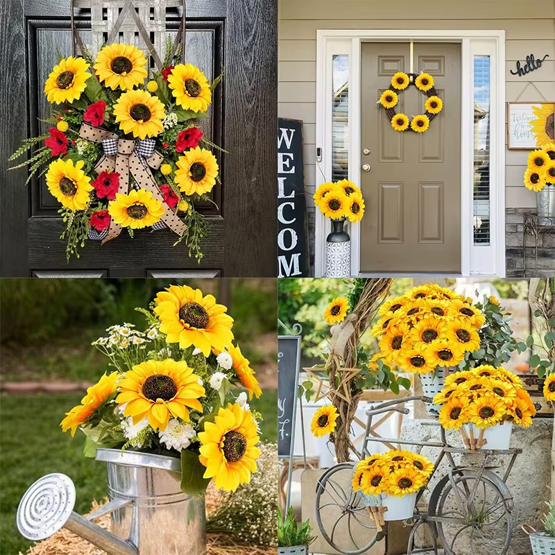 Bouquet de fleurs artificielles de tournesol