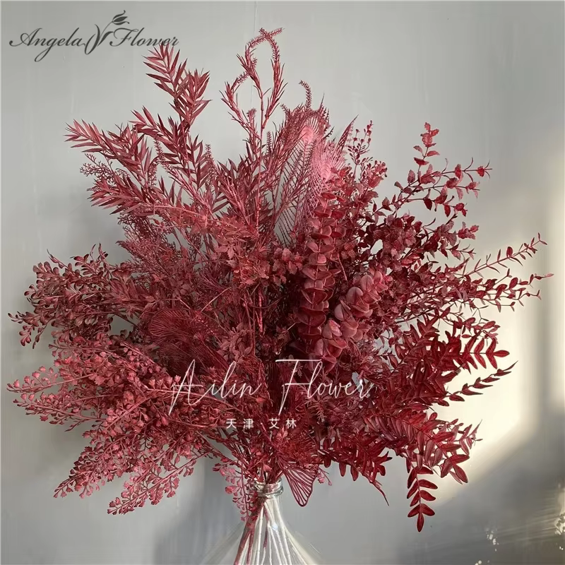 Rose artificielle rouge bordeaux pour mariage