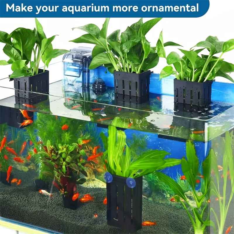 3 pièces en plastique Aquarium plante support