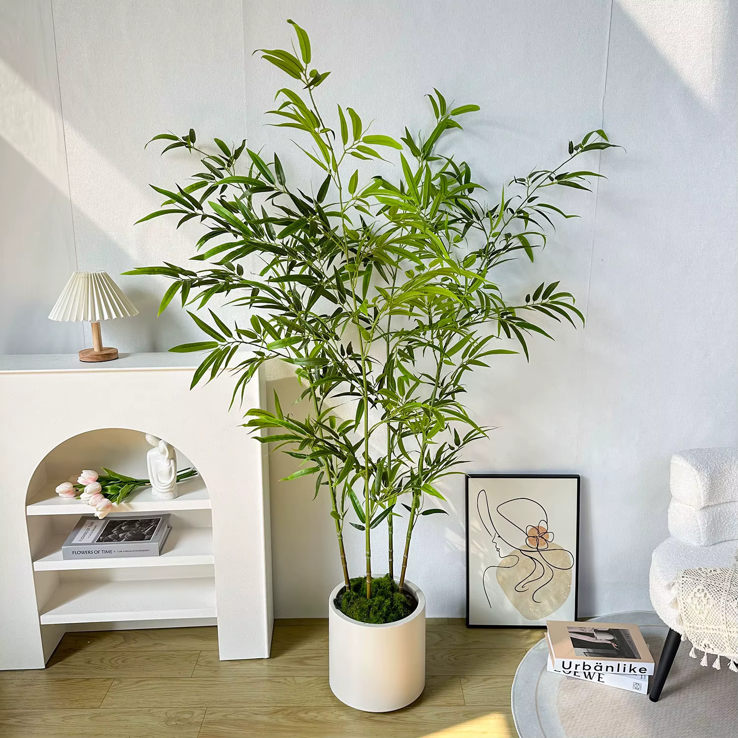 Bambou artificiel PVC matériel grand