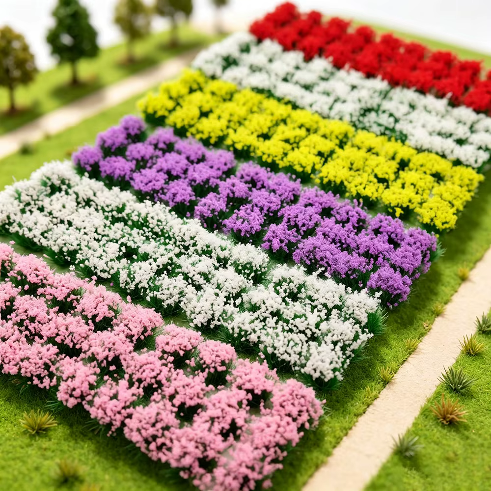 30 pièces/boîte, mini-bouquets de fleurs pour micro-paysage, bouquets de fleurs simulées, ornements pour modèles architecturaux DIY