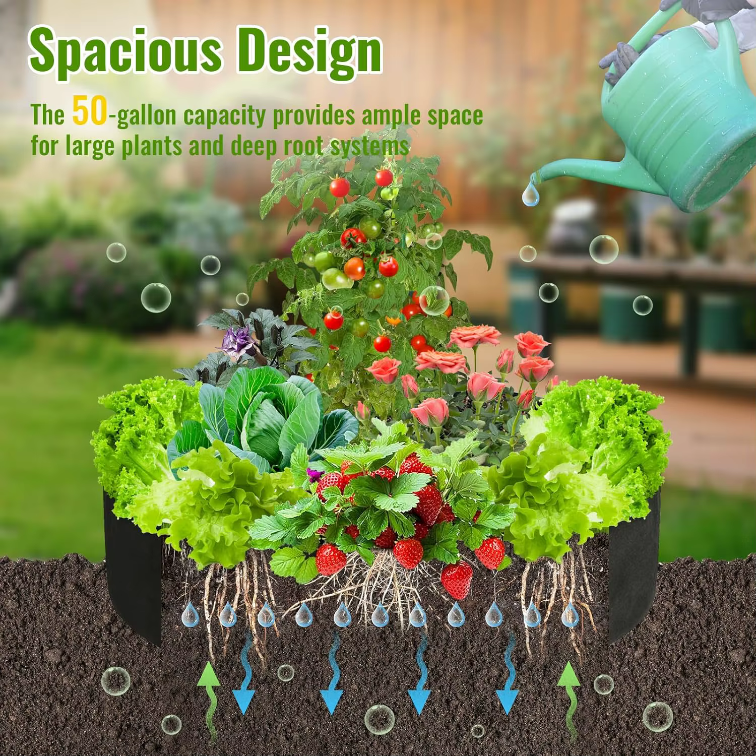 Sacs de culture de plantes en tissu robuste