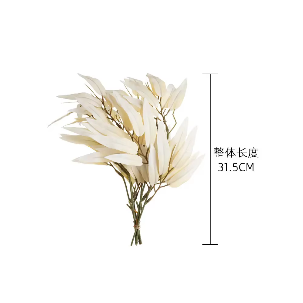 INS Wind-Bouquet de Branches de Fleurs de Cuir oral elu en Bambou