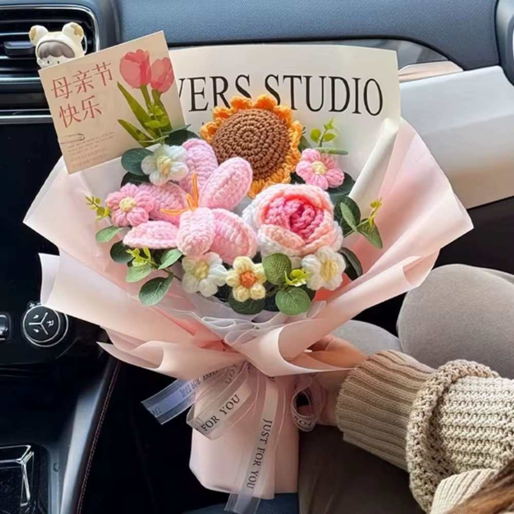 Bouquet de fleurs en coton de qualité