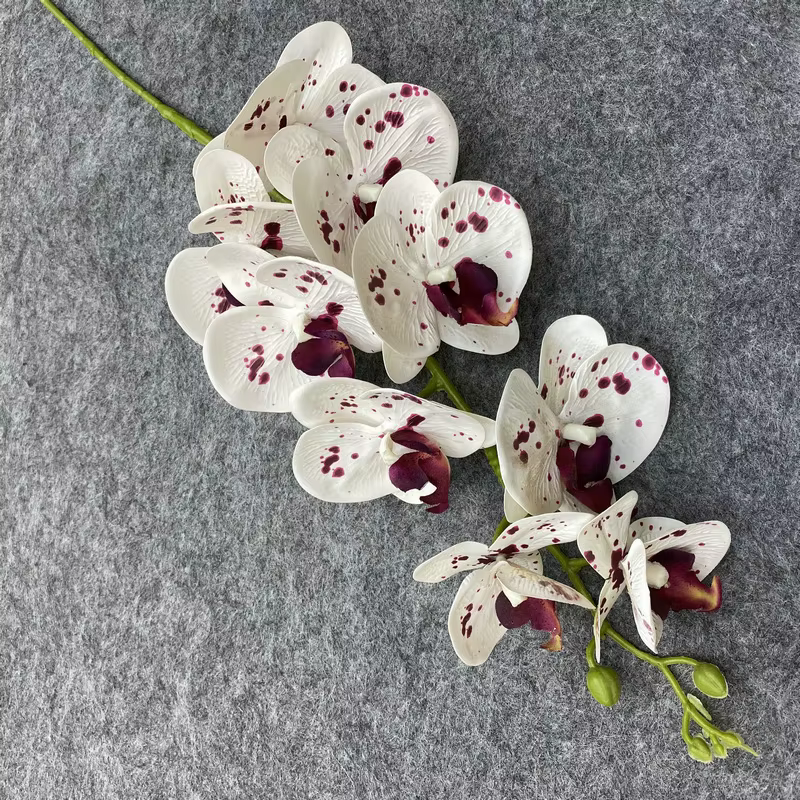 Nouvelle fleur artificielle 9 têtes orchidée papillon longue branche pour salon décor de mariage Table d'hôtel vraie touche faux Floral