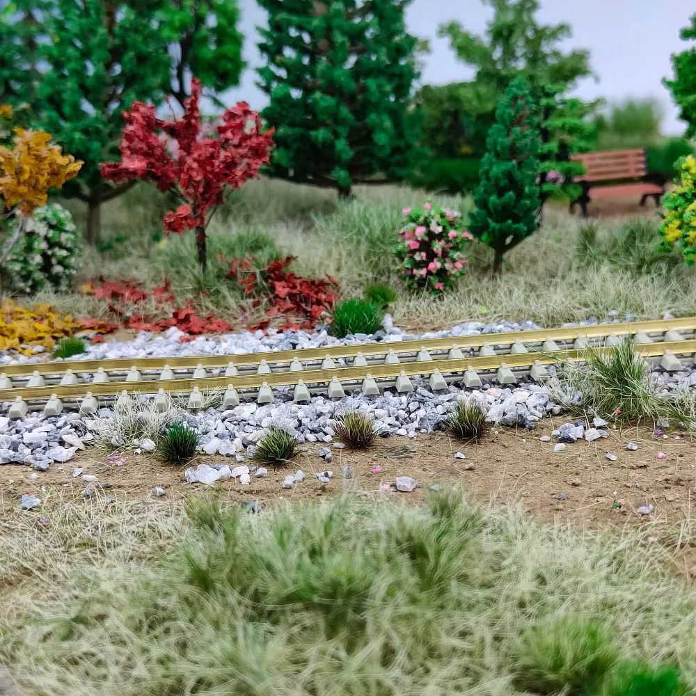 120 Pièces de Touffes d'Herbe Multicolores Auto-adhésives