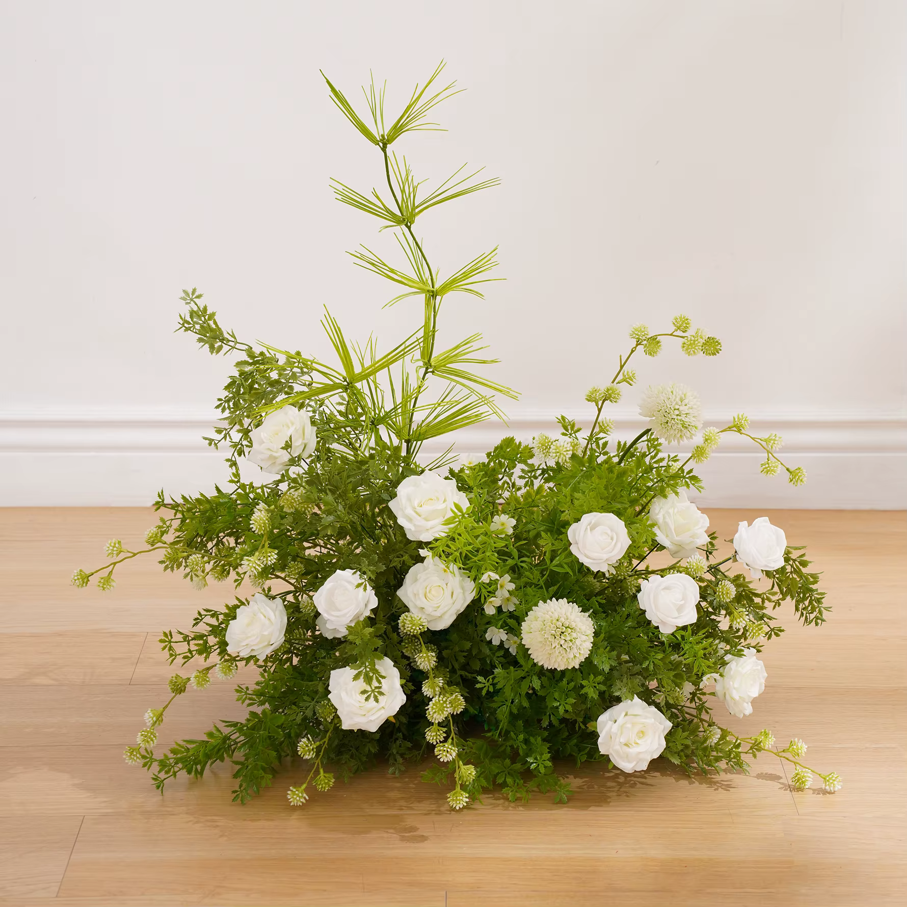CHUXIN C9018 Mori champs orchidée blanche suspendue verdure fleur rangée extérieure mariage route plomb allée Arrangement floral décoration