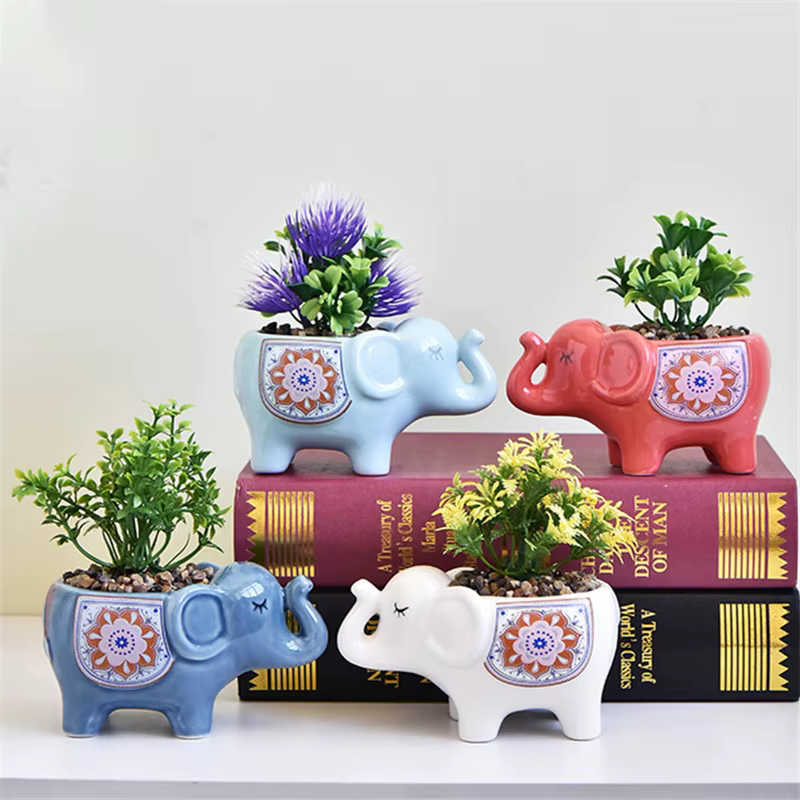 Pots de fleurs d'animaux de dessin animé original