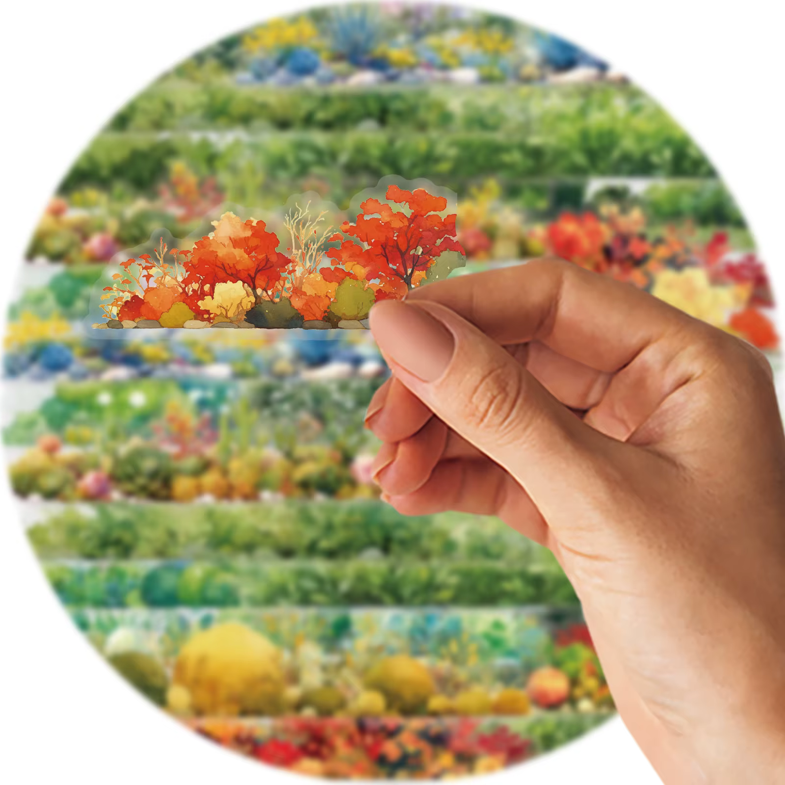 Etori Life 15 autocollants colorés pour bordures de plantes