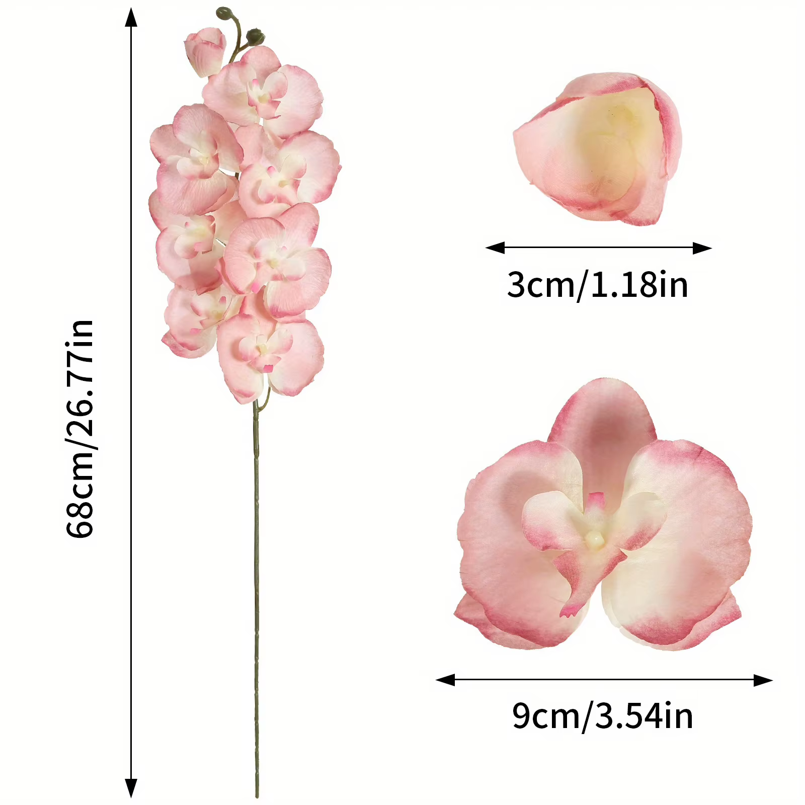 Orchidées artificielles Phalaenopsis pour centres de table de mariage DIY