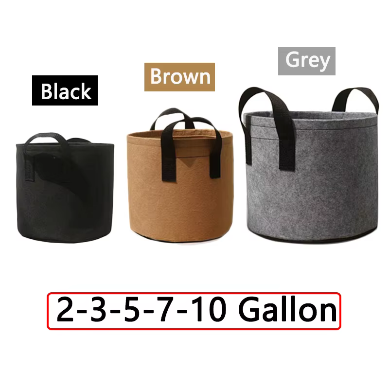 Sacs de Culture pour Plantes de 2, 5, 7, 10 Gallons, Outils de Jardin Domestique pour Pommes de Terre, Fleurs, Arbres Fruitiers, Plantation en Tissu
