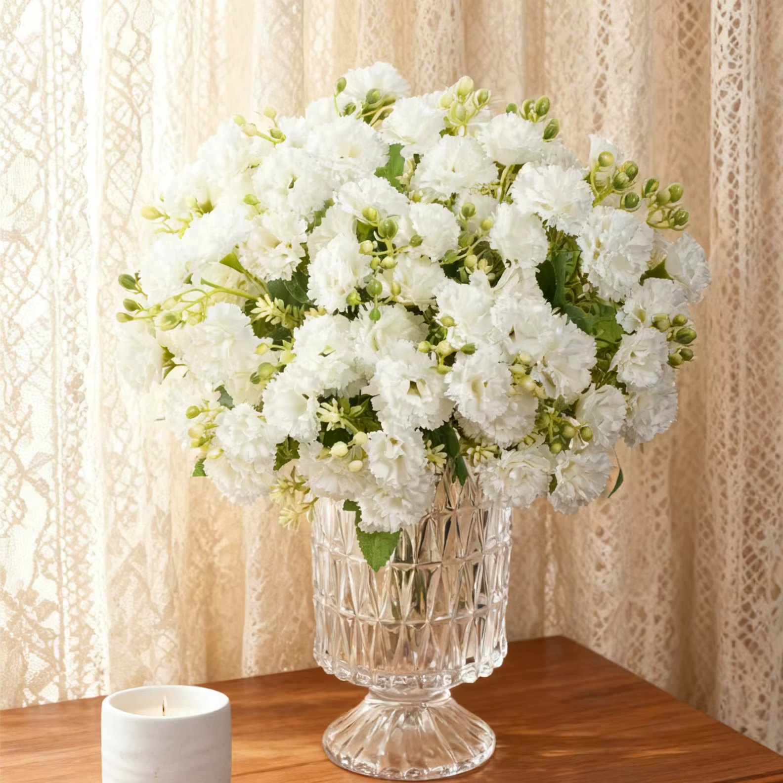 Fleurs artificielles en soie