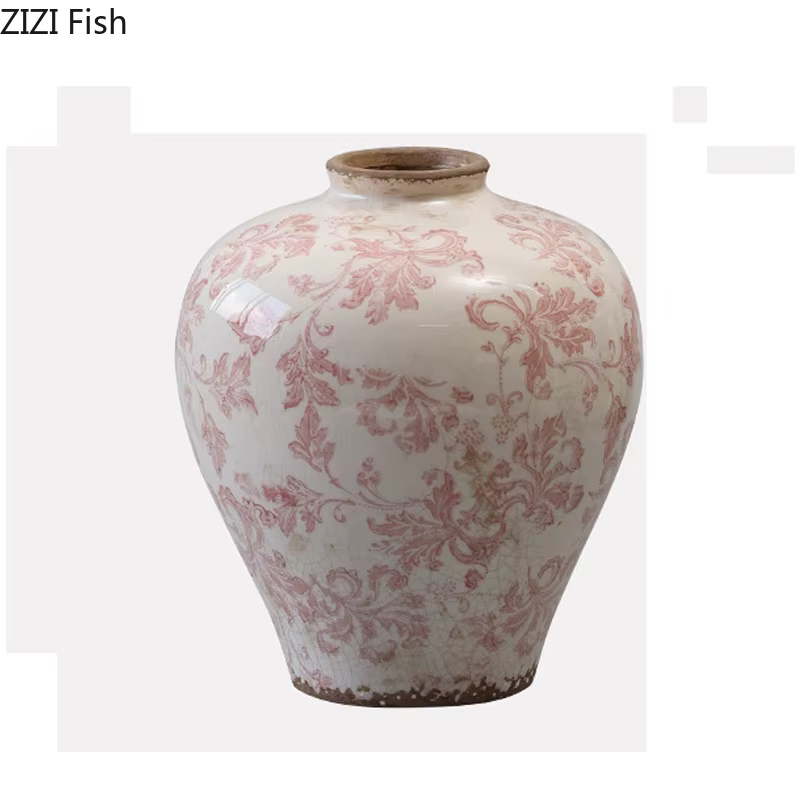 Vase créatif à Texture craquelée