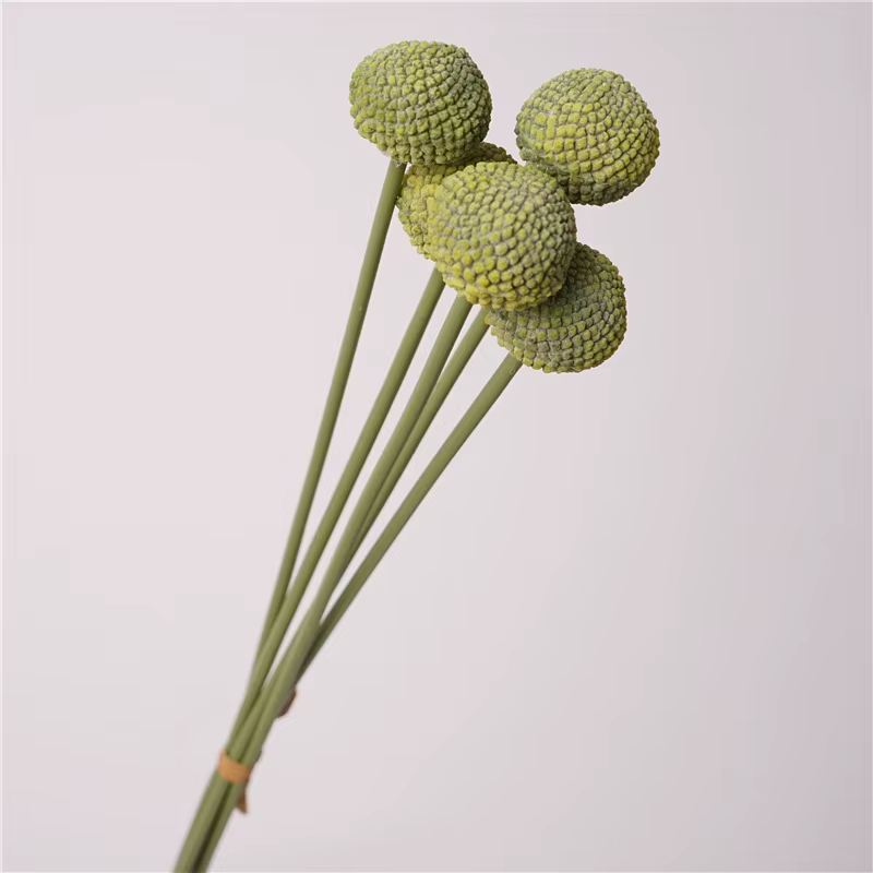 Bouquet de Simulation de boule d'or artificielle, 2 lots/55cm, matériaux floraux, décoration de mariage à domicile, plante, accessoires de photographie