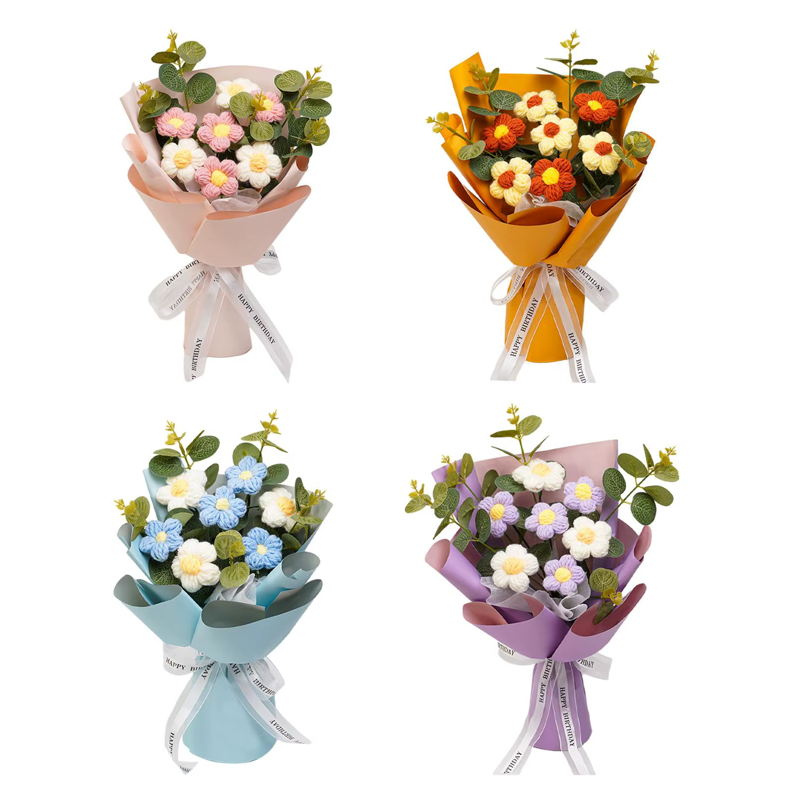 Bouquet de fleurs au Crochet