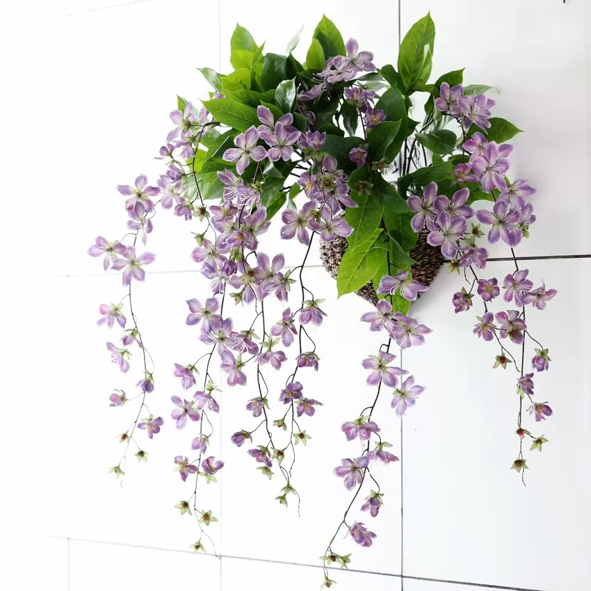 Fleurs de Jasmin Artificielles pour Décoration de Maison