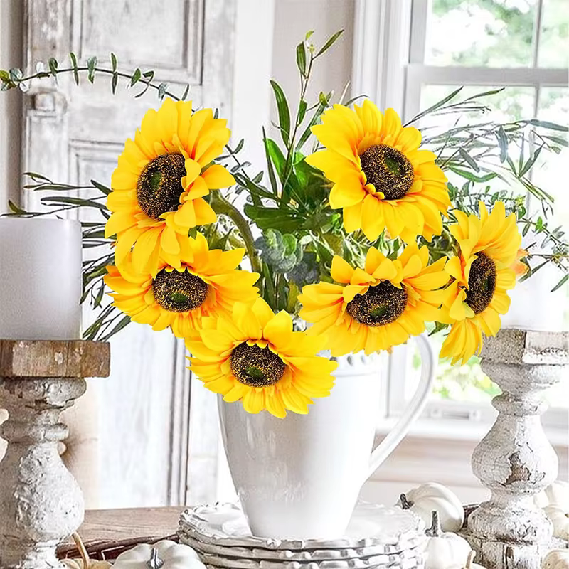 Bouquet de fleurs artificielles de tournesol