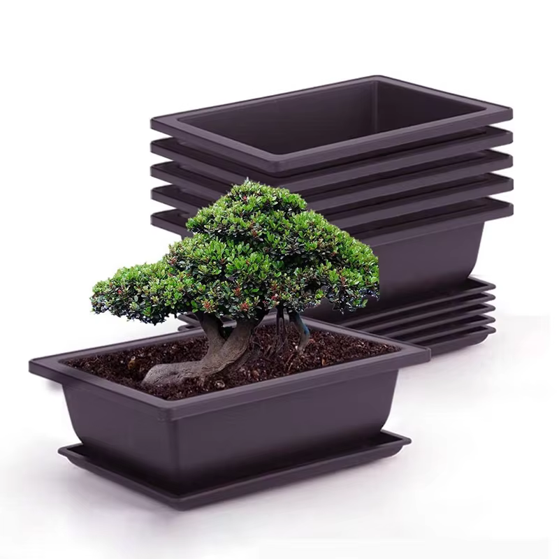 Pot de fleur en plastique
