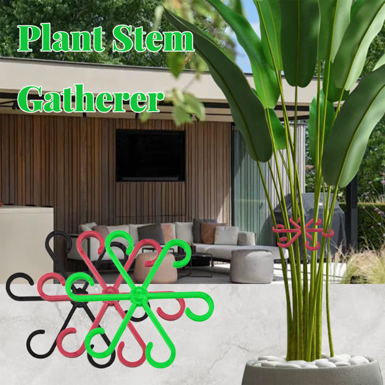 Lot de 4 supports anti-chute pour plantes