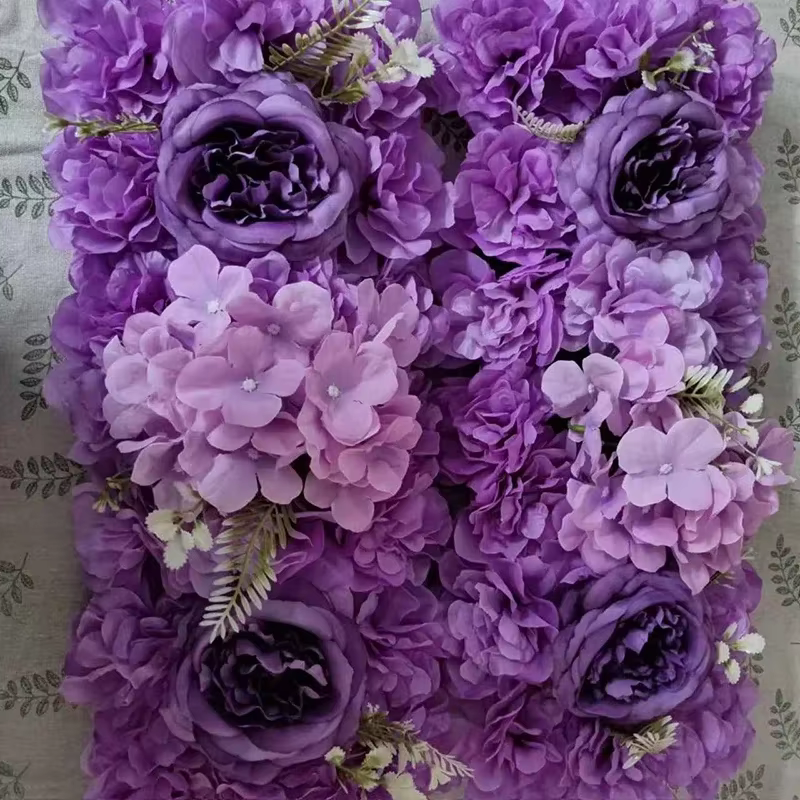 Fleur violette artificielle pour Table à manger de mariage
