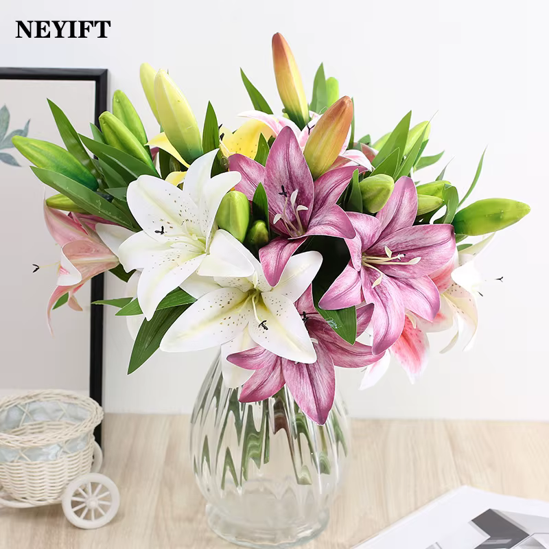 Bouquet de fausses fleurs artificielles de 41cm