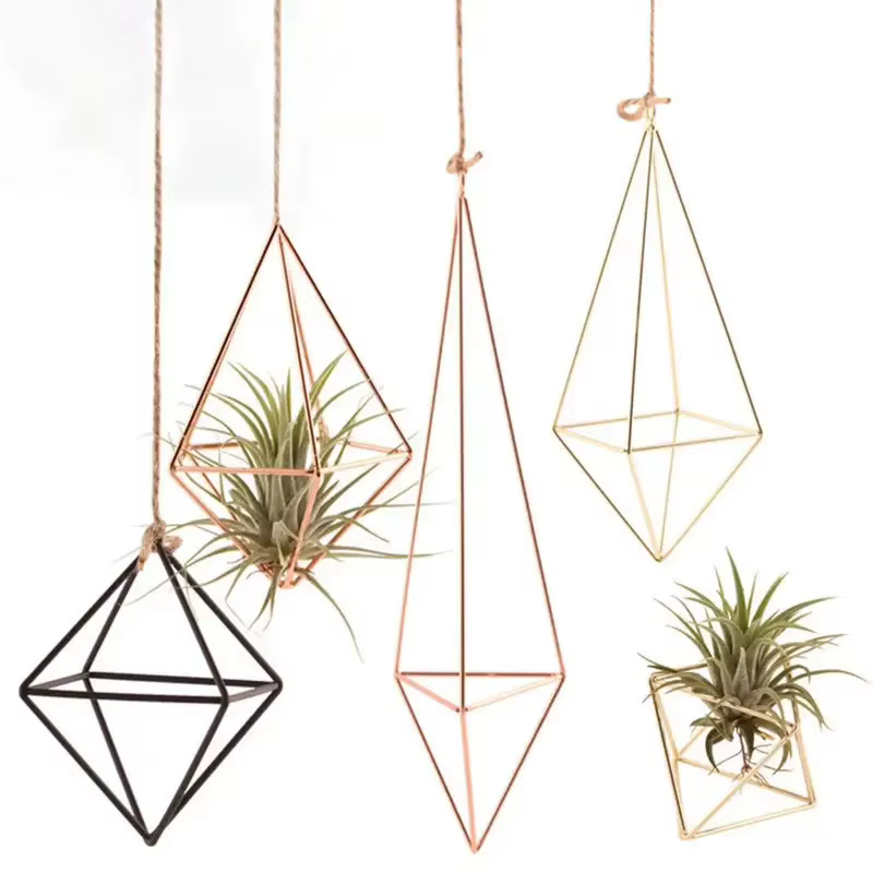 Cintre mural moderne en macramé pour fleurs