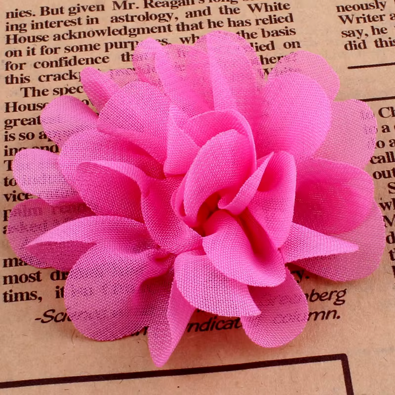 Fleurs artificielles en mousseline de soie