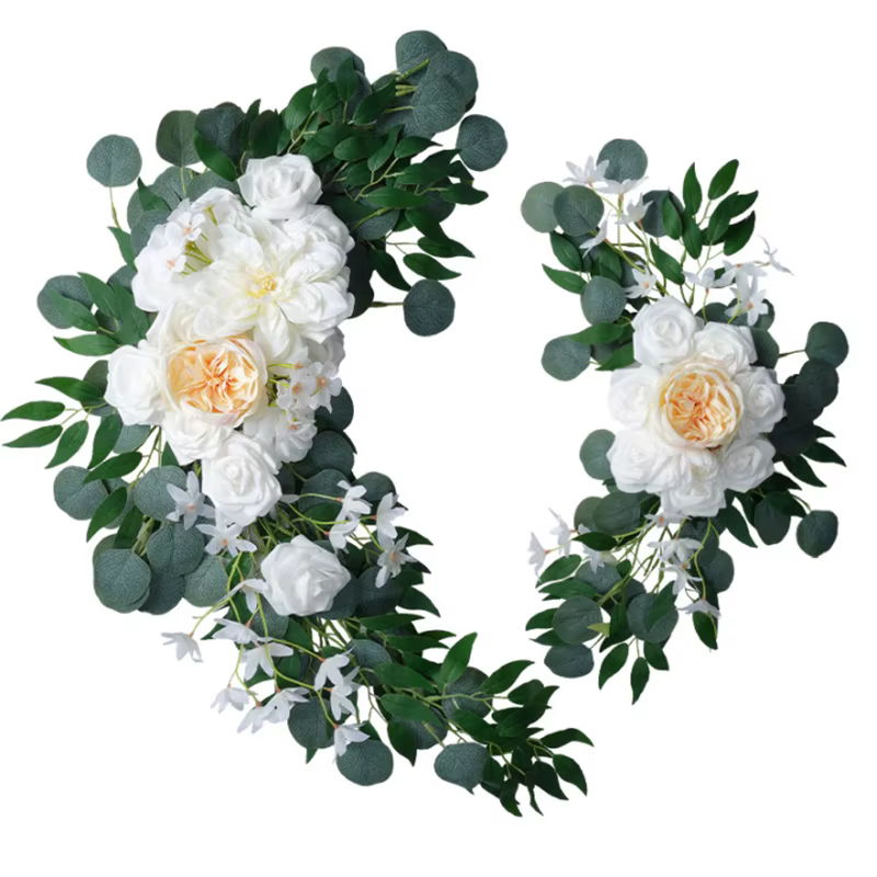 Fleur artificielle arc de mariage porte Frieze décoration bohème grande