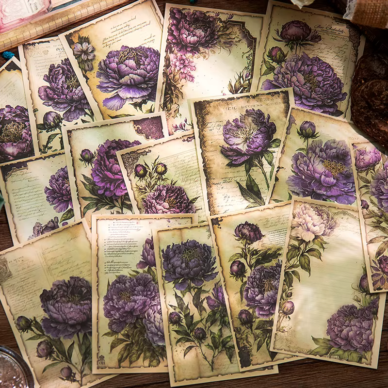 Papier matériel plantes fleurs