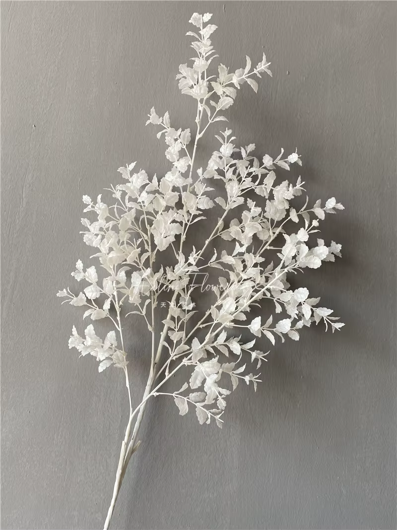 Série Blanche : Fleurs et feuilles artificielles pour arrangements floraux DIY
