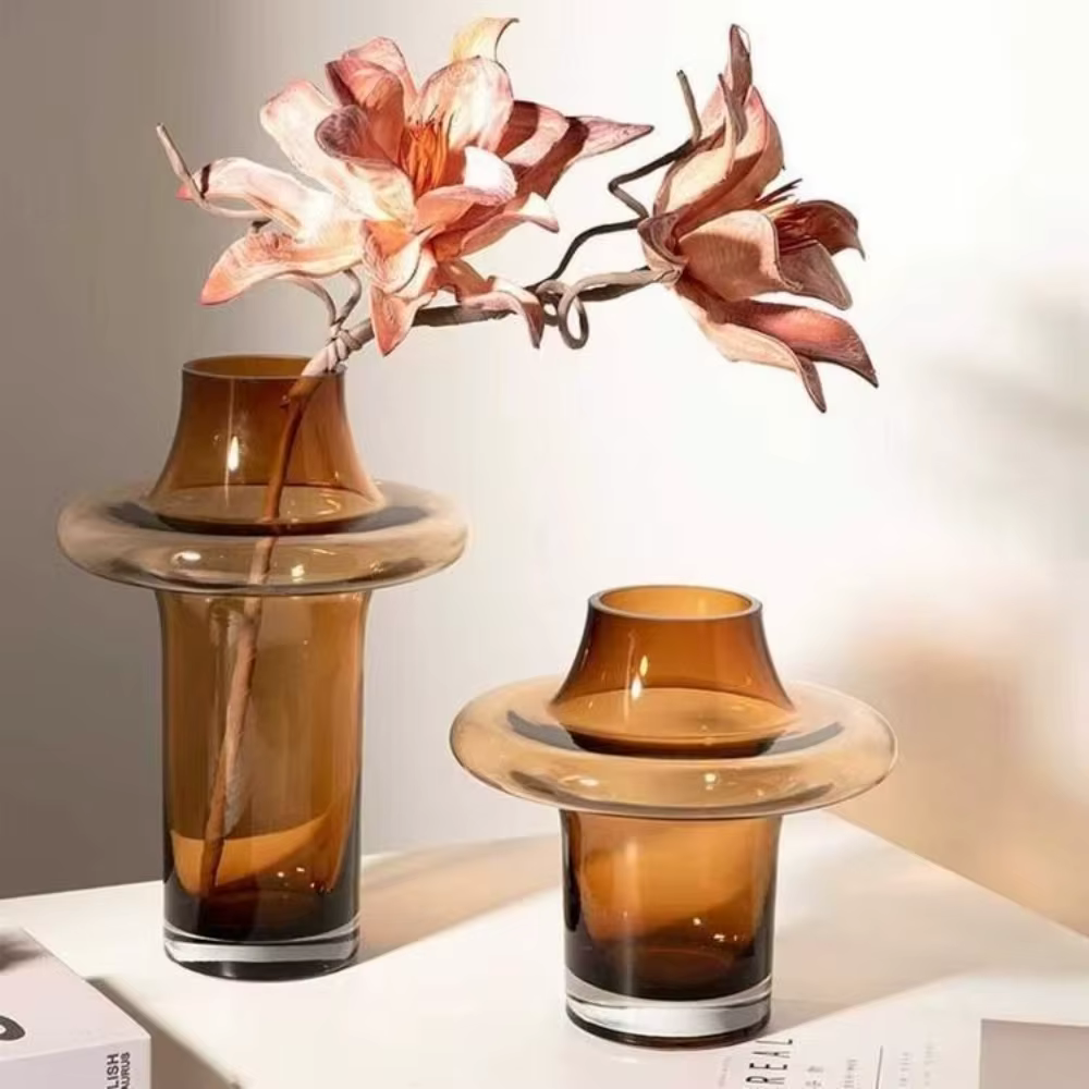 Vase à fleurs en verre Simple et moderne
