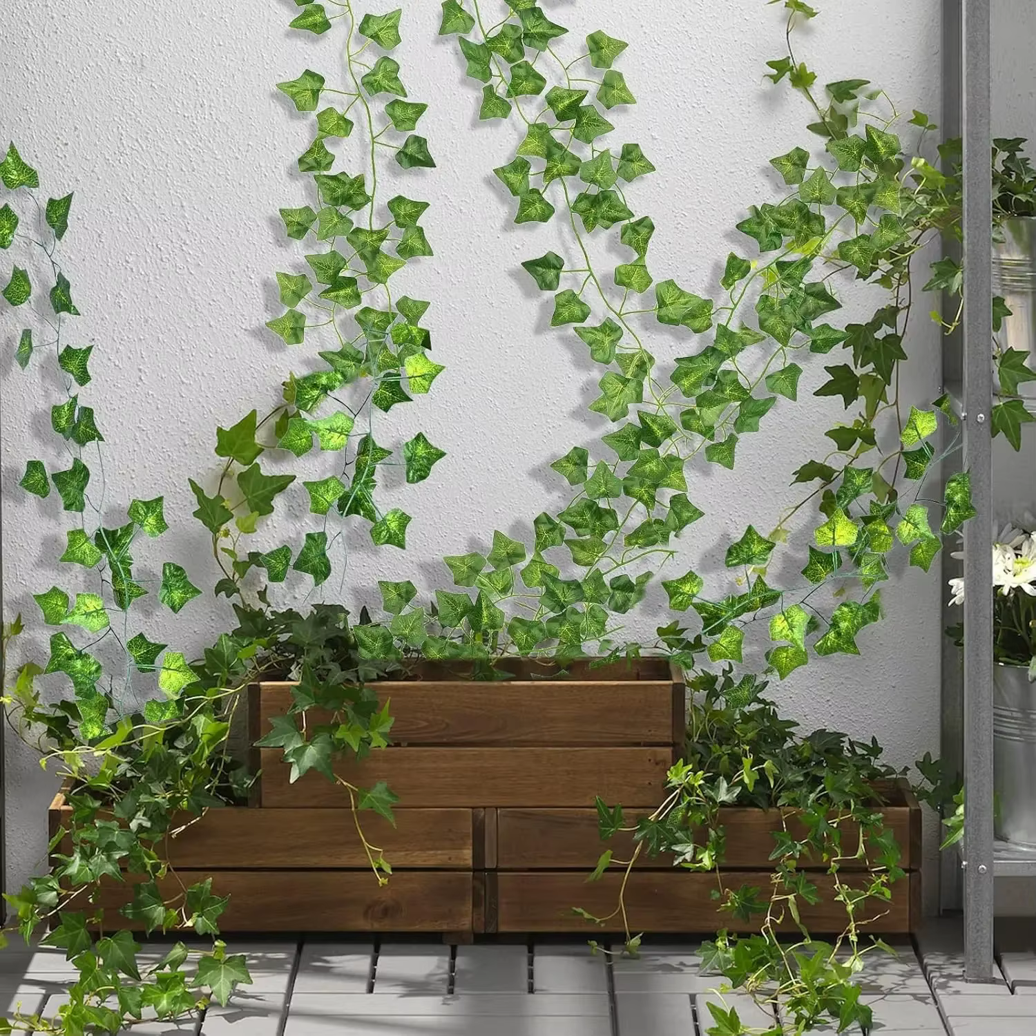 Guirxiété artificielle de feuilles de faux lierre