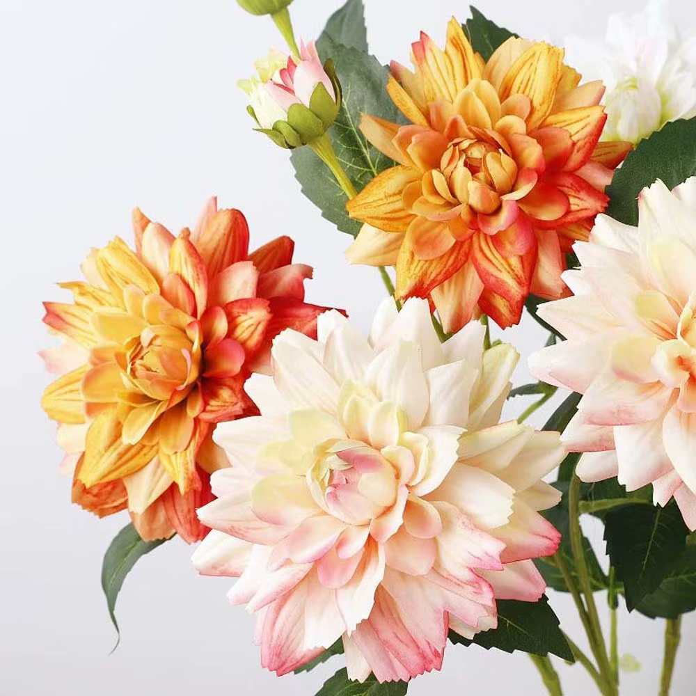 Fleur de Dahlia Artificielle Effet Réel