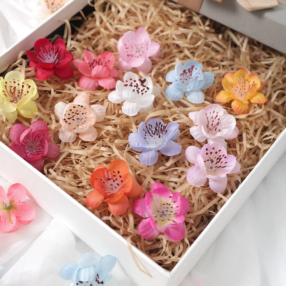 Tête de fleur artificielle en fleur de pêcher