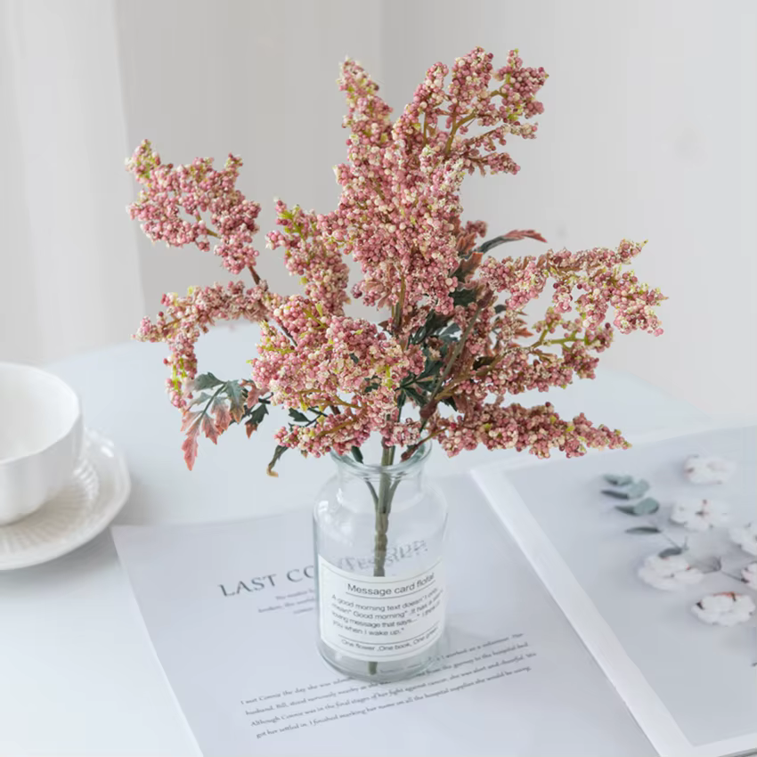 Bouquet de Fleurs Artificielles en Mousse Jaune