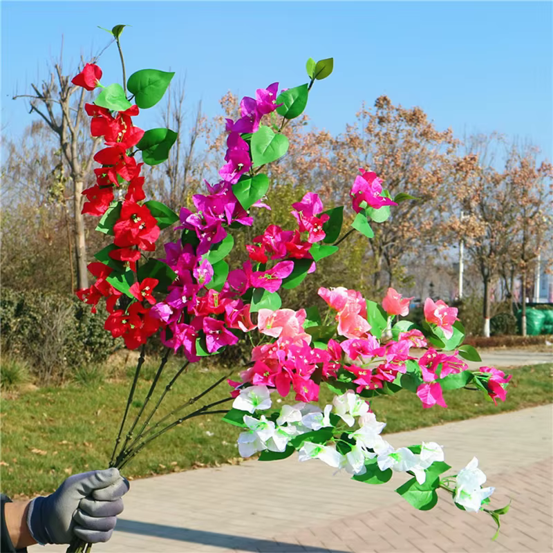 InjFake-Branche de fleurs artificielles décoratives