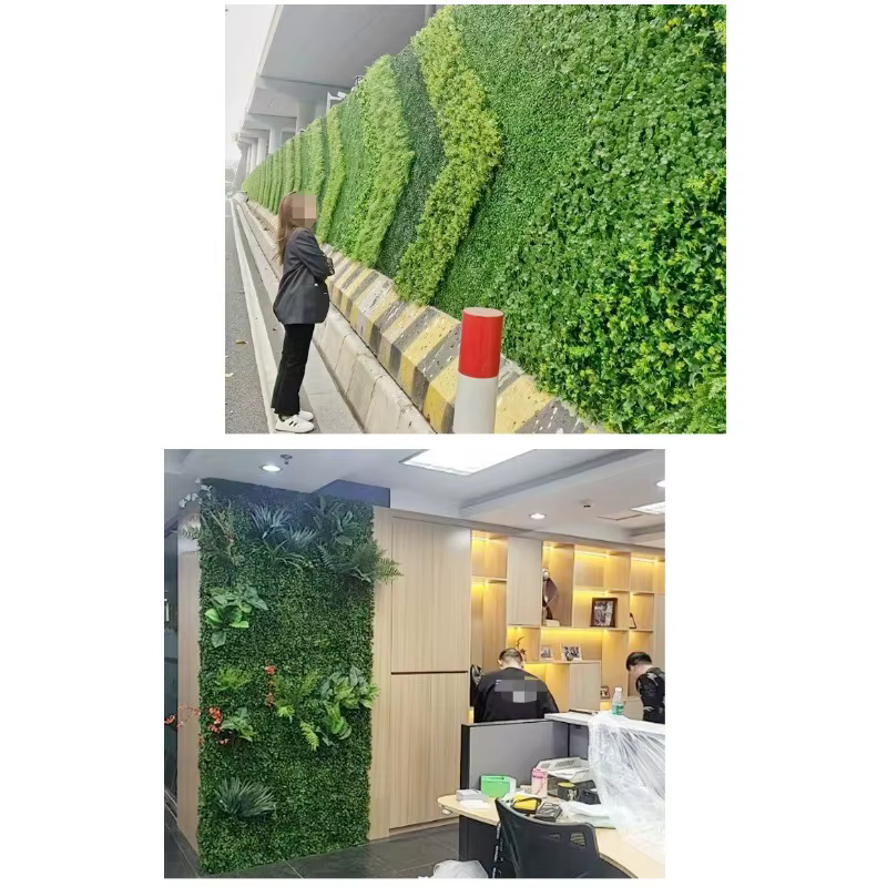 Simulation de mur de plante verte