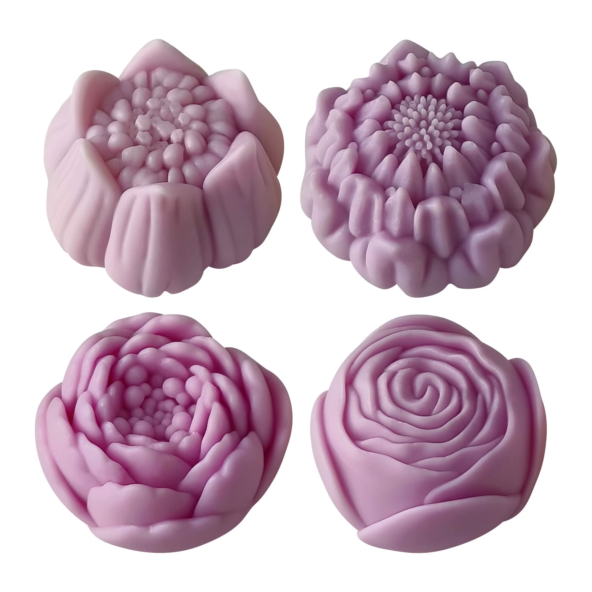 Moule à gâteau en forme de fleur de pivoine, bougie florale, en Silicone, pour savon, gypse, résine, moulage, outil de cuisson de gâteau au chocolat, cadeau de mariage