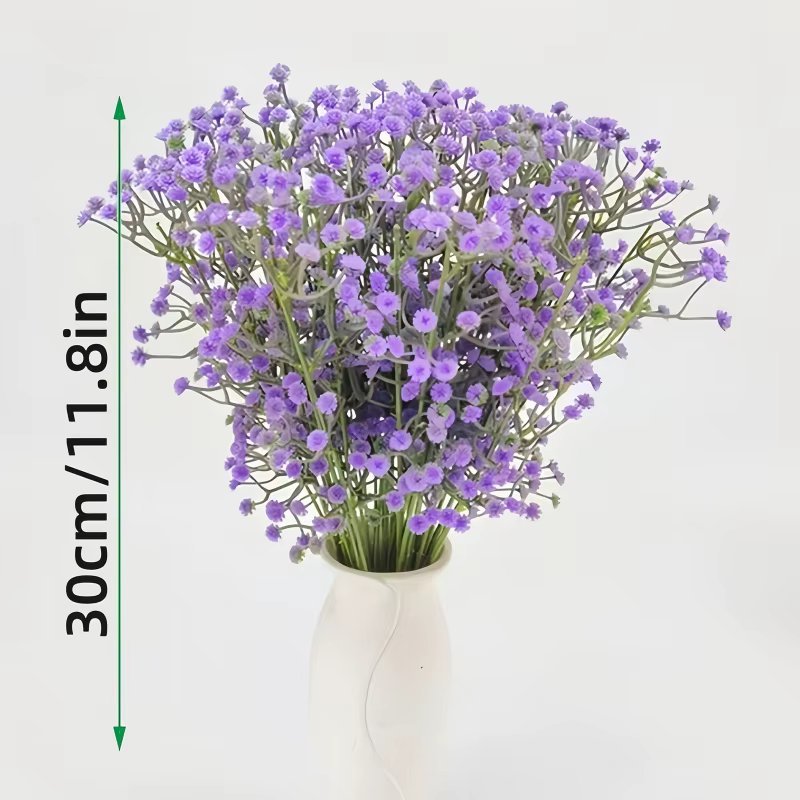 Bouquet de gypsophile artificielle - Fleurs artificielles lilas violettes