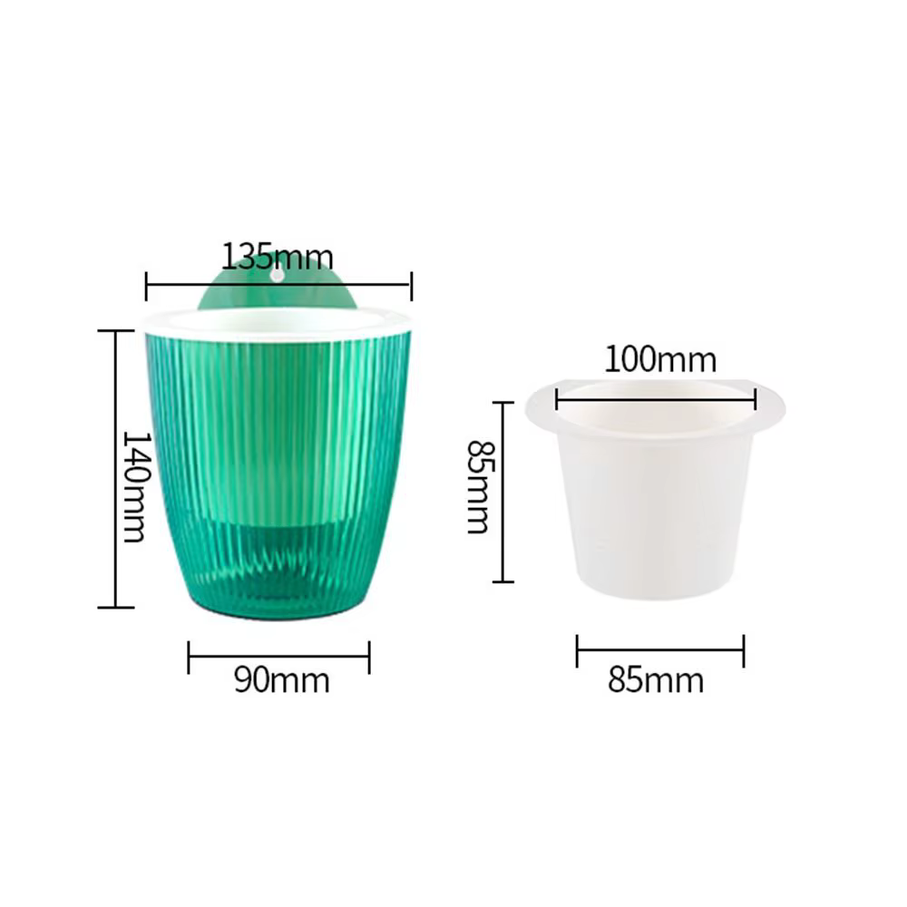 Pot de fleur à arrosage automatique avec trou de Drainage