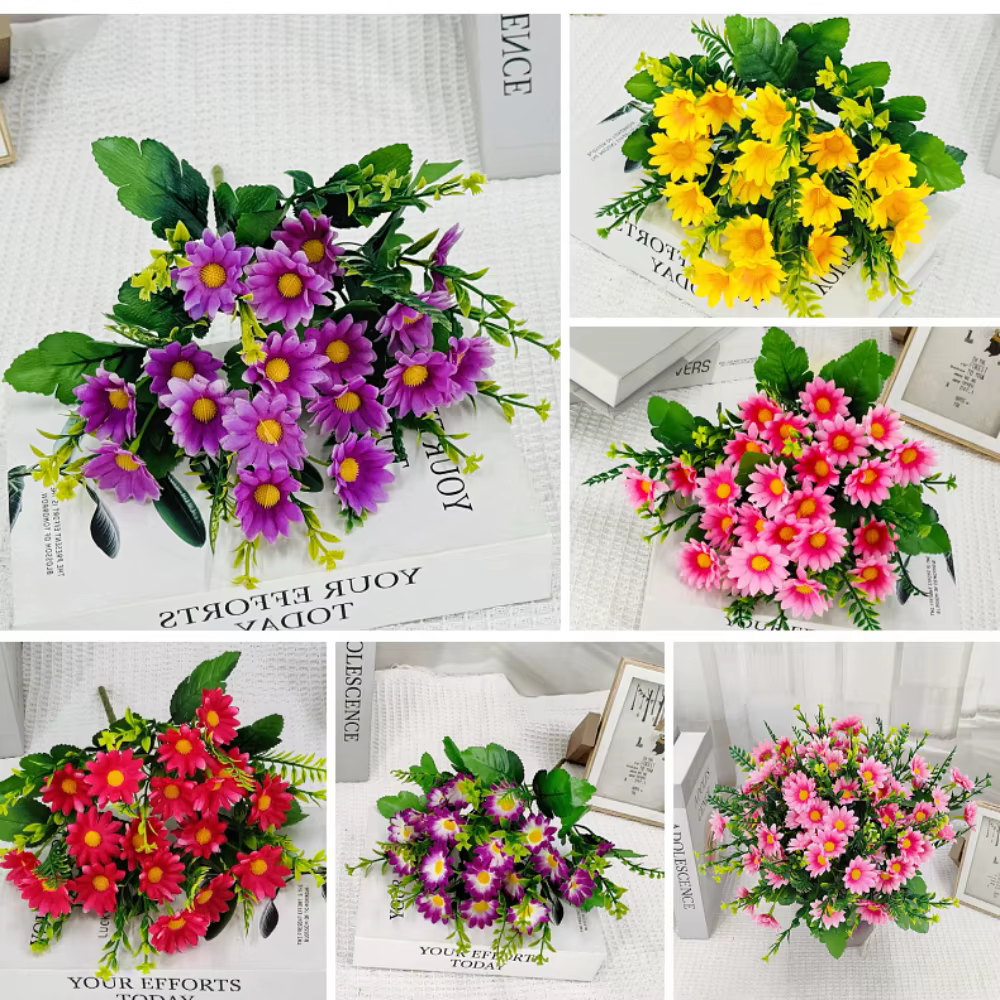 1 paquet de fleurs artificielles d'extérieur