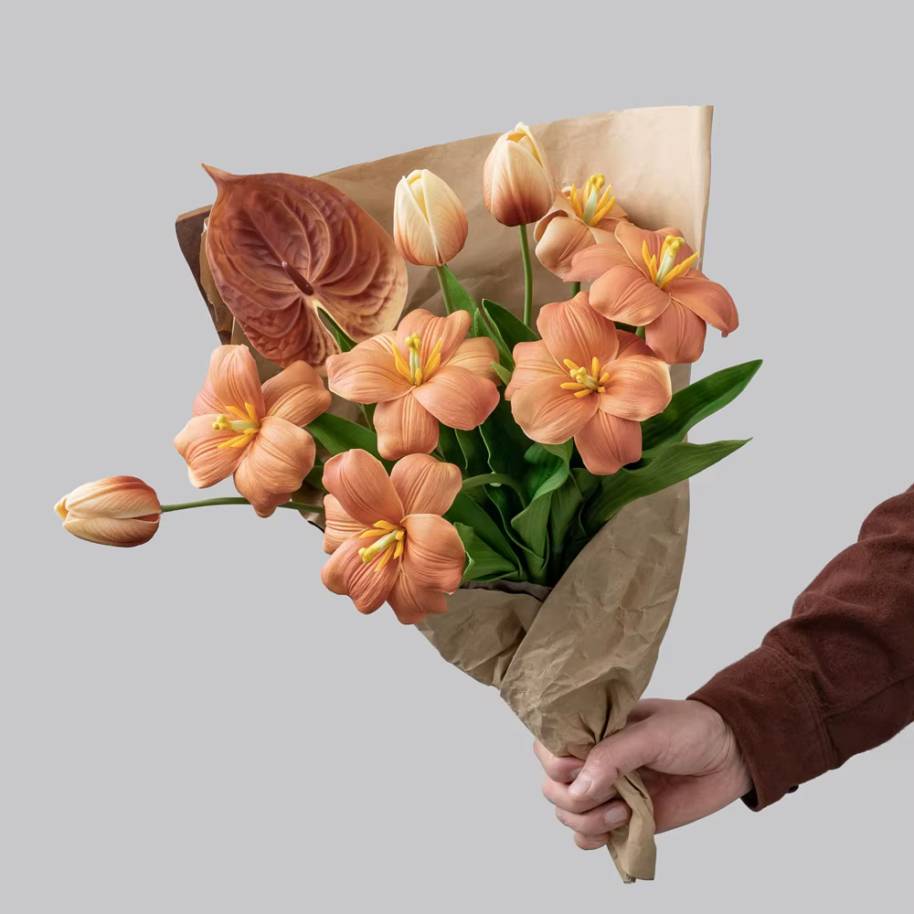 Plante d'anthurium artificielle de 24.41 pouces