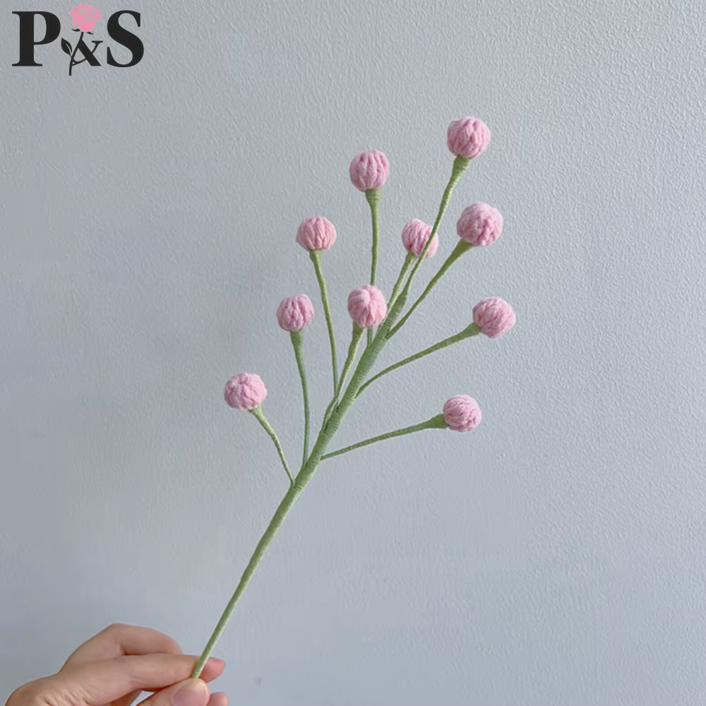 Snowberry – fleur au Crochet faite à la main