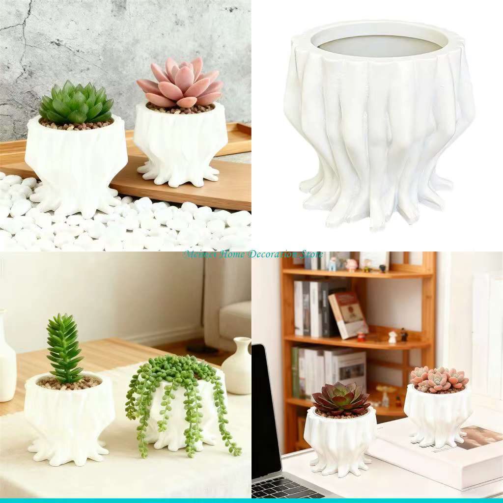 H7BF – jardinière décorative élégante en forme jambe