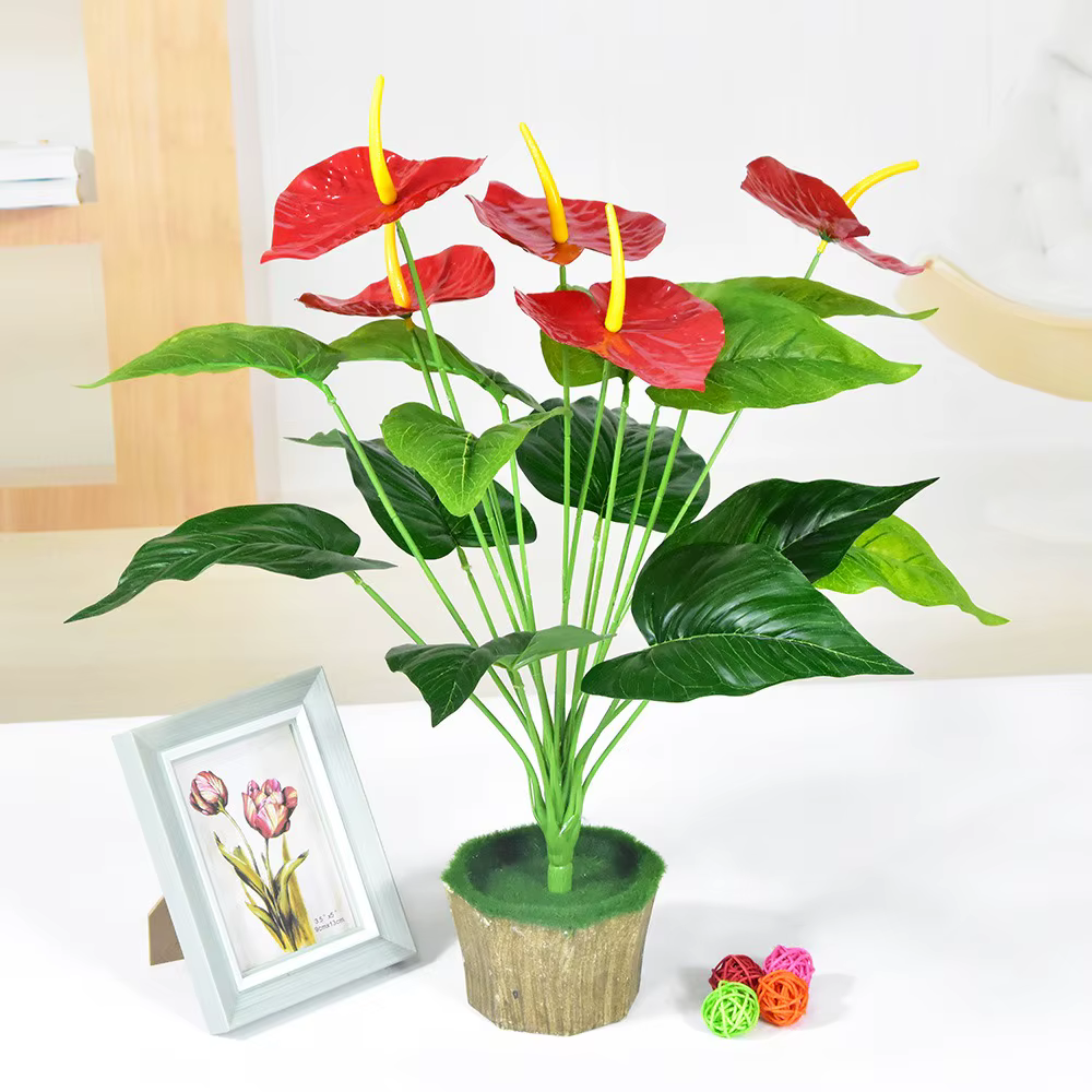Palme rouge artificielle 35/50CM
