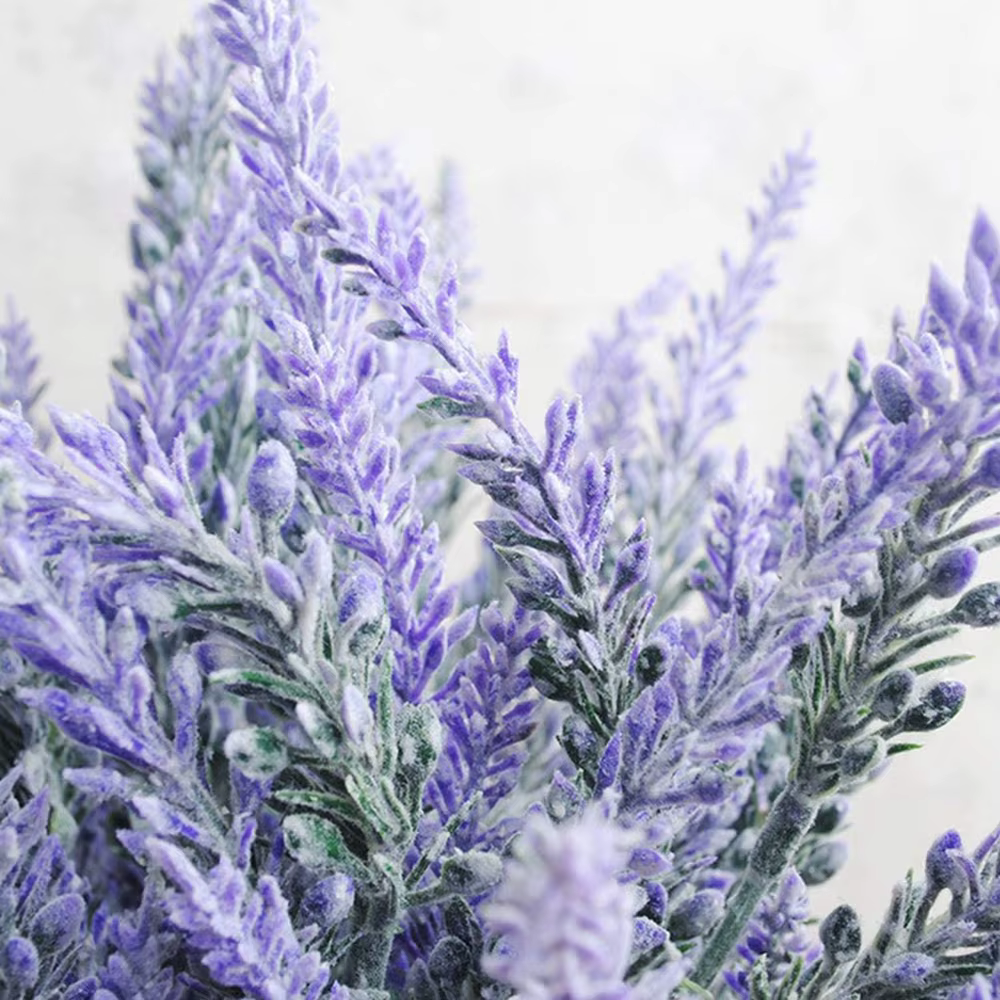 Bouquet de fleurs de lavande artificielles violettes