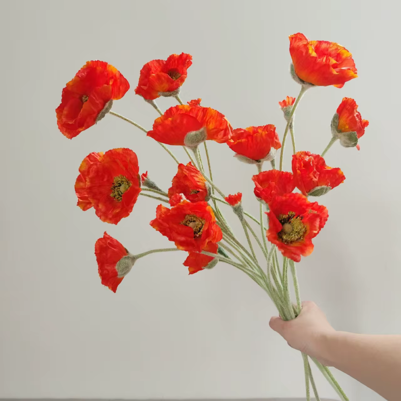 Fleurs artificielles de coquelicot